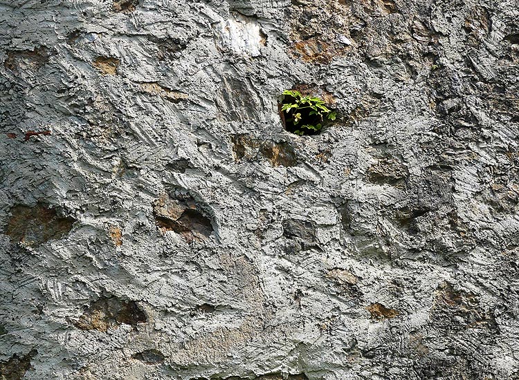 Ortenburg: Mauerwerksdetail der Vorburg